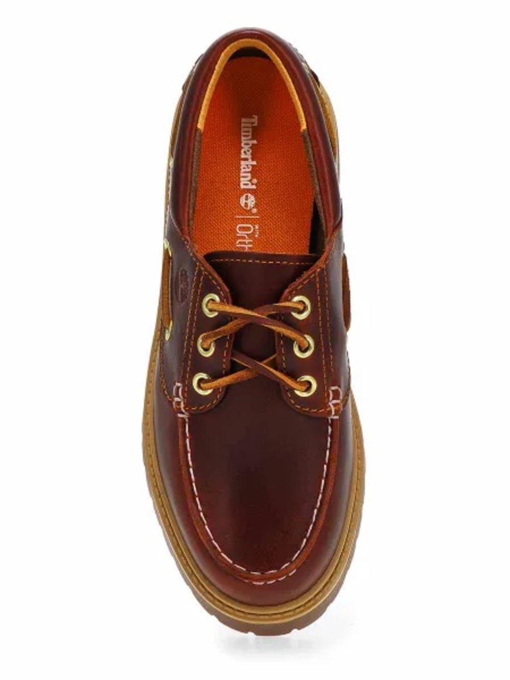 LIKE NEW! Timberland Women’s Brown Leather Lug-Soled Boat Shoes - Picture 6 of 6